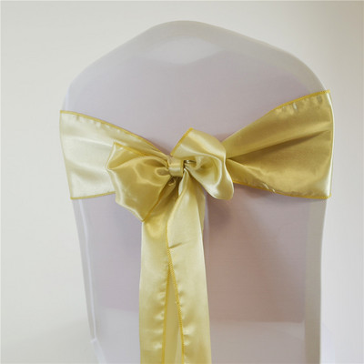 15*275cm Satino varčios peteliškės kėdžių juosta vestuvių vakarėliui Viešbučio namams banketų kėdės dekoravimo reikmenys renginiams Raudona/Karališka mėlyna