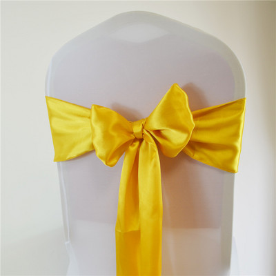 15*275cm Satino varčios peteliškės kėdžių juosta vestuvių vakarėliui Viešbučio namams banketų kėdės dekoravimo reikmenys renginiams Raudona/Karališka mėlyna