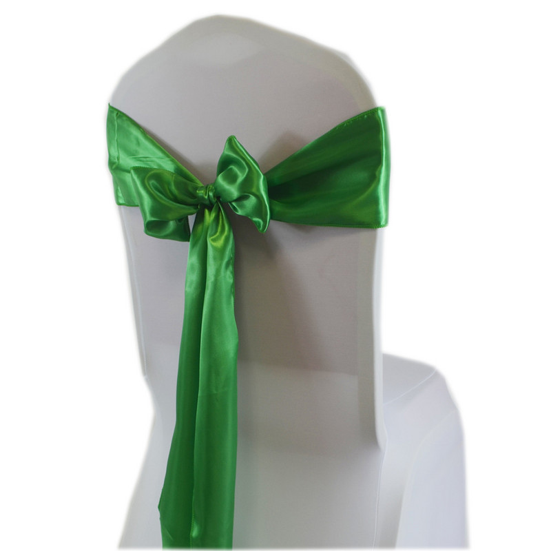 15*275cm Satino varčios peteliškės kėdžių juosta vestuvių vakarėliui Viešbučio namams banketų kėdės dekoravimo reikmenys renginiams Raudona/Karališka mėlyna