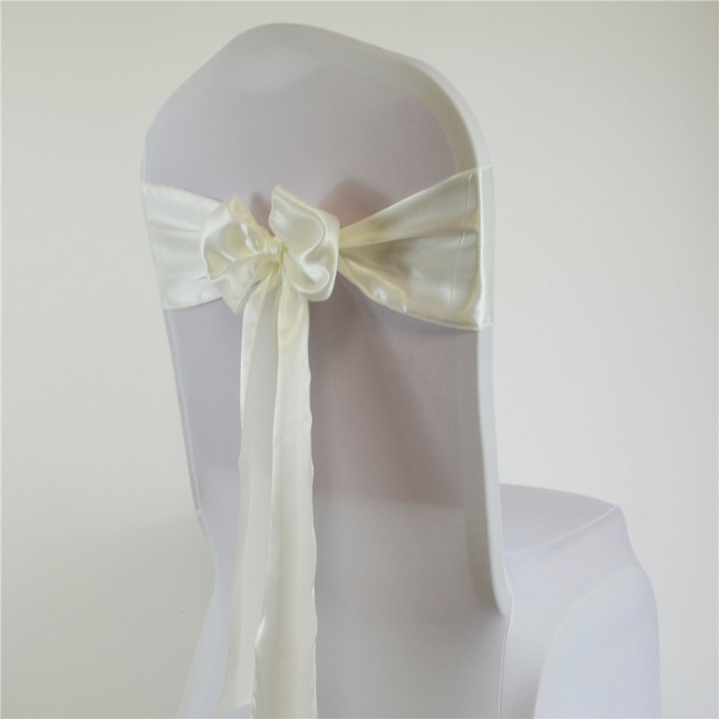 15*275cm Satino varčios peteliškės kėdžių juosta vestuvių vakarėliui Viešbučio namams banketų kėdės dekoravimo reikmenys renginiams Raudona/Karališka mėlyna