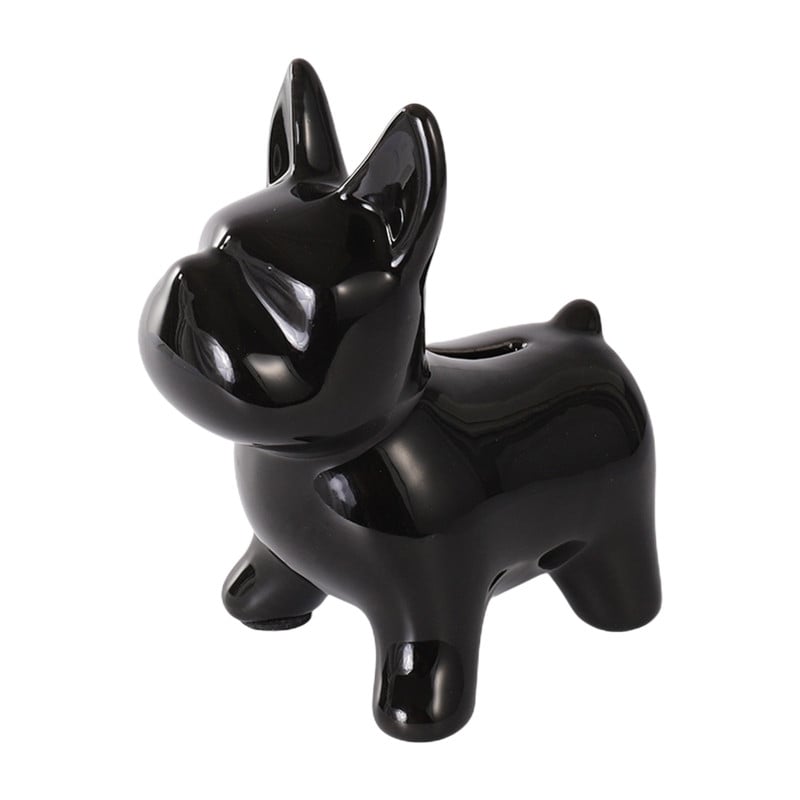 Prancūzų buldogas Piggy Bank paauksuotas amatas statulėlė Pinigų taupymo dėžutė, skirta namų miegamojo svetainei dekoruoti Drop Shipping