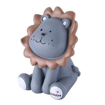 Karikatūra Lauva Jauka cūciņa banka bērniem dzimšanas dienas dāvanu monētu taupīšanas kaste Naudas glabāšanas futrālis Dzīvnieku figūriņas Rotājumi Mājas dekors