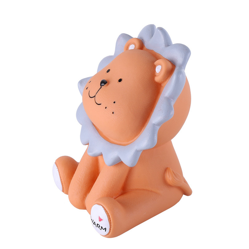 Karikatūra Lauva Jauka cūciņa banka bērniem dzimšanas dienas dāvanu monētu taupīšanas kaste Naudas glabāšanas futrālis Dzīvnieku figūriņas Rotājumi Mājas dekors