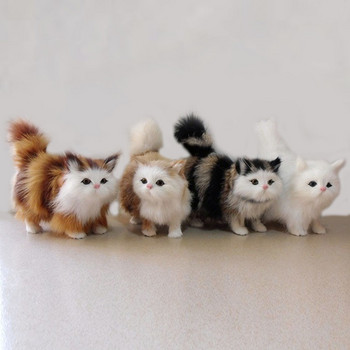 Meowth Мека симулация Плюшени играчки за котки Kawaii Плюшени котешки кукли Деца Бебешки играчки Подаръци Модел Орнаменти