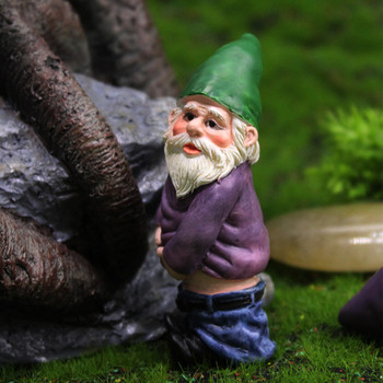 Μίνι Drunk Gnomes Νάνος Νεράιδα Κήπος Άγαλμα Μινιατούρες Αυλή Φιγούρα ξωτικού Ρητίνη Μικρο Τοπίο Εξωτερικό Στολίδι Φιγούρα