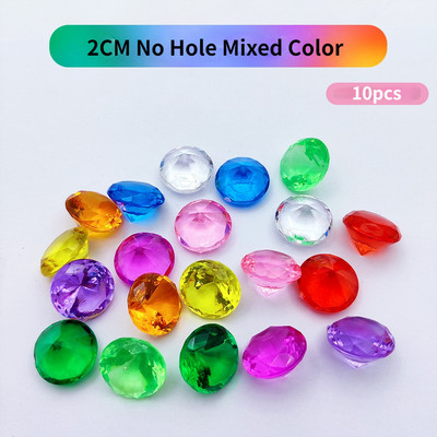 10 db 1-4 cm-es műgyémánt kincsesláda kalóz akril kristály drágakövek papírnehezék fényképezés kellékek játék barkácsolás kézműves dekorációs ajándékok