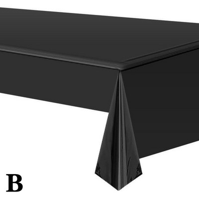 Alumīnija folijas galdauts spīdīgs varavīksnes melns taisnstūra galdauts ēdamgalda pārsegs kāzu svinību banketu dekorēšanai O9K2