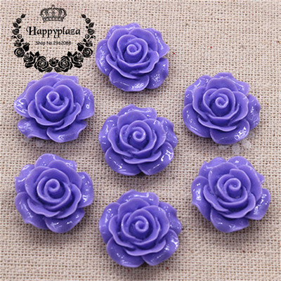 30 gab. 20 mm sveķu kamēlijas ziedi ar plakanu muguru Cabochon rotaslietas / amatniecības rotājumi (bez cauruma)