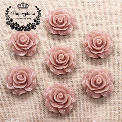 30 gab. 20 mm sveķu kamēlijas ziedi ar plakanu muguru Cabochon rotaslietas / amatniecības rotājumi (bez cauruma)