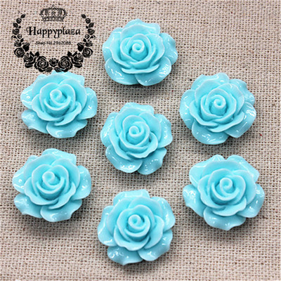 30 gab. 20 mm sveķu kamēlijas ziedi ar plakanu muguru Cabochon rotaslietas / amatniecības rotājumi (bez cauruma)