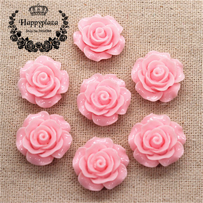 30 gab. 20 mm sveķu kamēlijas ziedi ar plakanu muguru Cabochon rotaslietas / amatniecības rotājumi (bez cauruma)