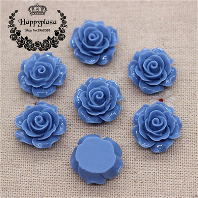 30 gab. 20 mm sveķu kamēlijas ziedi ar plakanu muguru Cabochon rotaslietas / amatniecības rotājumi (bez cauruma)