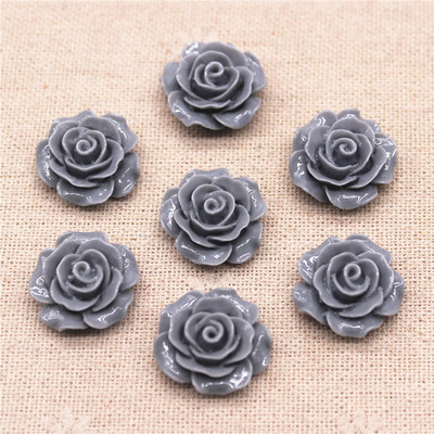 30 gab. 20 mm sveķu kamēlijas ziedi ar plakanu muguru Cabochon rotaslietas / amatniecības rotājumi (bez cauruma)