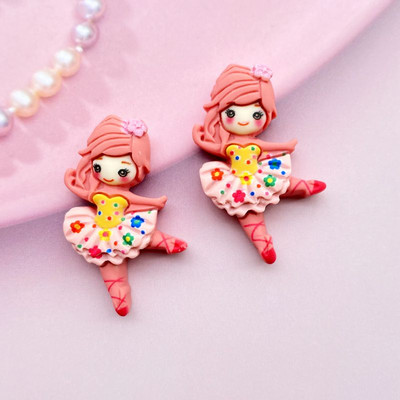 10 vnt dervos mišinio „Dancing Princess“ plokščios nugaros kabošonas, skirtas plaukų lankelio centrui iškarpyti