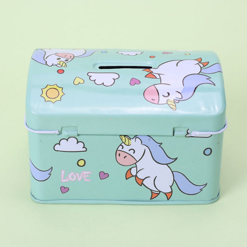 Vienaragis Piggy Bank Metalinis Piggy Bank Monetų Bankas Papuoškite Pinigų Banką Geležinis Namų papuošalas Pinigų Puodelis Vaikas