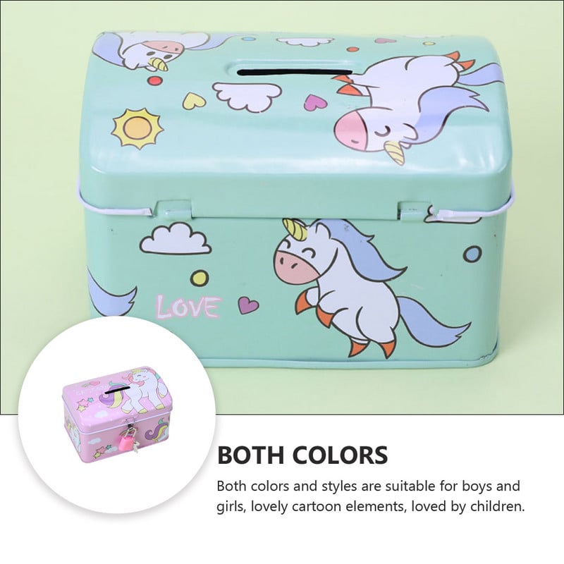 Vienaragis Piggy Bank Metalinis Piggy Bank Monetų Bankas Papuoškite Pinigų Banką Geležinis Namų papuošalas Pinigų Puodelis Vaikas