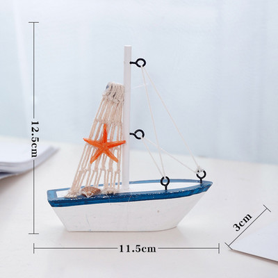 Buru laivas modelis koka buru laivas mājas dekorēšana pludmales jūras dizaina flote