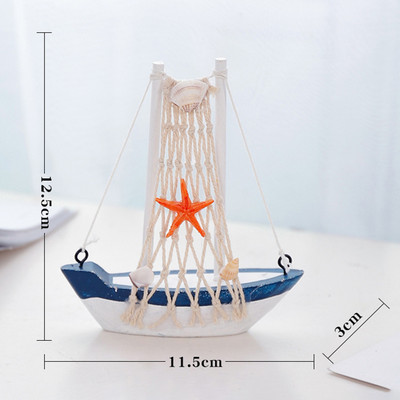 Buru laivas modelis koka buru laivas mājas dekorēšana pludmales jūras dizaina flote