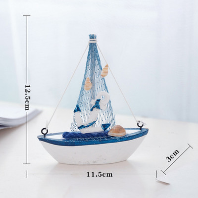 Buru laivas modelis koka buru laivas mājas dekorēšana pludmales jūras dizaina flote