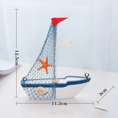 Buru laivas modelis koka buru laivas mājas dekorēšana pludmales jūras dizaina flote