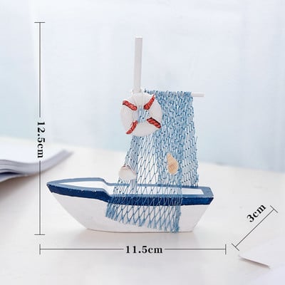 Buru laivas modelis koka buru laivas mājas dekorēšana pludmales jūras dizaina flote