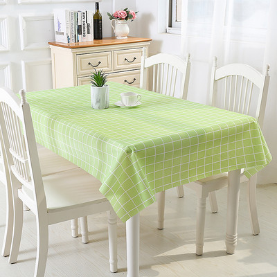 Plastmasas PVC taisnstūra režģa apdrukāts galdauts ūdensnecaurlaidīgs eļļas necaurlaidīgs virtuves ēdamgalds Colth pārklājuma paklājs eļļas audums pretapaugšanas līdzeklis