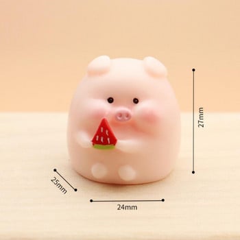 Cute Piggy Auto Εσωτερικά Στολίδια Ρητίνη Ροζ Γουρουνάκι κινούμενα σχέδια Διακόσμηση παιχνιδιών Ταμπλό Συλλογή γραφείου κήπου Παιδικό δώρο Διακόσμηση αυτοκινήτου