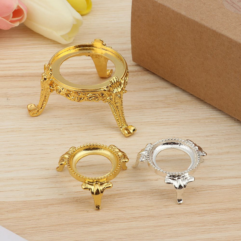 1PC kristāla bumbiņu turētājs, metāla displeja atbalsta pamatne, fotografēšanas balsti Displeja statīvs, sfērisks olu akmens ornaments, mājas biroja dekors