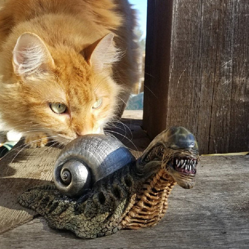 Kip izvanzemaljca, puža, rođendanski dar, izvrstan lik, model lutke, ukras od smole