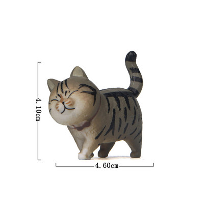 Aranyos macskadíszek Kawaii Bell Cat Állat Tündér Kerti Figurák Kiegészítők Otthoni dekoráció Asztali modell születésnapi ajándék