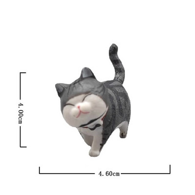 Aranyos macskadíszek Kawaii Bell Cat Állat Tündér Kerti Figurák Kiegészítők Otthoni dekoráció Asztali modell születésnapi ajándék
