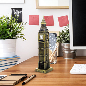 Модел на сграда Биг Бен Архитектурна статуя Лондон Метални статуи Скулптури Скулптура от сплав Бронзова часовникова кула Забележителности