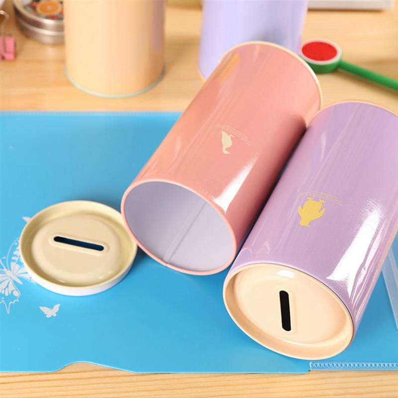 Jauna krājbanka radoša dāvana cūciņa bankiņas multfilmu zoodārza naudas kaste jauka dzīvnieku apdruka skārda monēta radoša dāvana