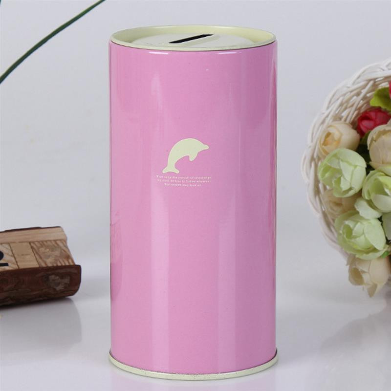 Jauna krājbanka radoša dāvana cūciņa bankiņas multfilmu zoodārza naudas kaste jauka dzīvnieku apdruka skārda monēta radoša dāvana