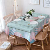 Lieldienu ūdensizturīgs galdauts Lieldienu olas Trusis Virtuve Pusdienas Mazgājams galdauts Kāzu ballīte Svētku vakariņu noformējums