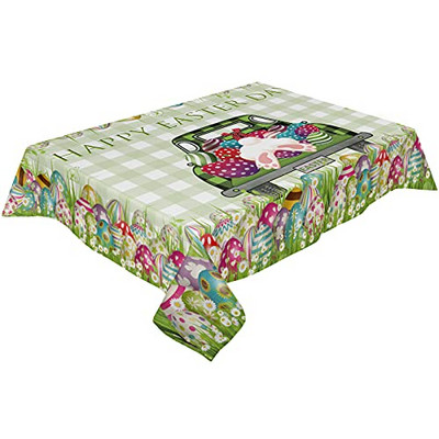 Lieldienu ūdensizturīgs galdauts Lieldienu olas Trusis Virtuve Pusdienas Mazgājams galdauts Kāzu ballīte Svētku vakariņu noformējums