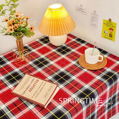 Sakktábla Nordic Style Vízálló terítő Írás Diákok Asztali szőnyeg Étkezőasztal Dekoráció Kiegészítők Lakberendezés