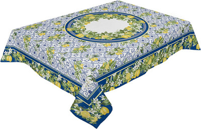 Nyári citromlevelek Vintage mintás terítő Rusztikus Tartós asztaldísz Kiegészítők Négyszögletes étkező esküvői dekoráció kandalló