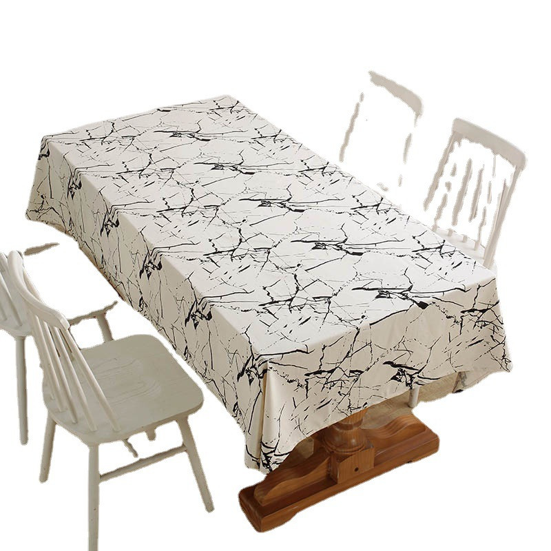 Nordic Márvány vízálló terítő étkezőasztal Esküvői buli Négyszögletes terítő ünnepi konyhai dekorációs kiegészítők