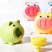Maza cūciņa banka multfilma Naudas glabāšanas kastes Pīkstošas bērnu rotaļlietas Mājas dekors Naudas krājkaste Bērni Cūciņa naudas banka bērniem Dāvanas