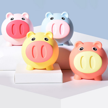 Small Piggy Bank Κινούμενα σχέδια Κουτιά αποθήκευσης χρημάτων Squeaky Kids Toys Διακόσμηση σπιτιού Κουμπί εξοικονόμησης χρημάτων Παιδιά Piggy Money Bank Δώρα για παιδιά
