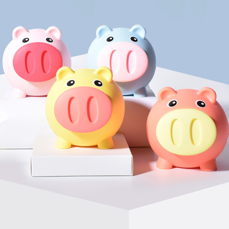 Maza cūciņa banka multfilma Naudas glabāšanas kastes Pīkstošas bērnu rotaļlietas Mājas dekors Naudas krājkaste Bērni Cūciņa naudas banka bērniem Dāvanas