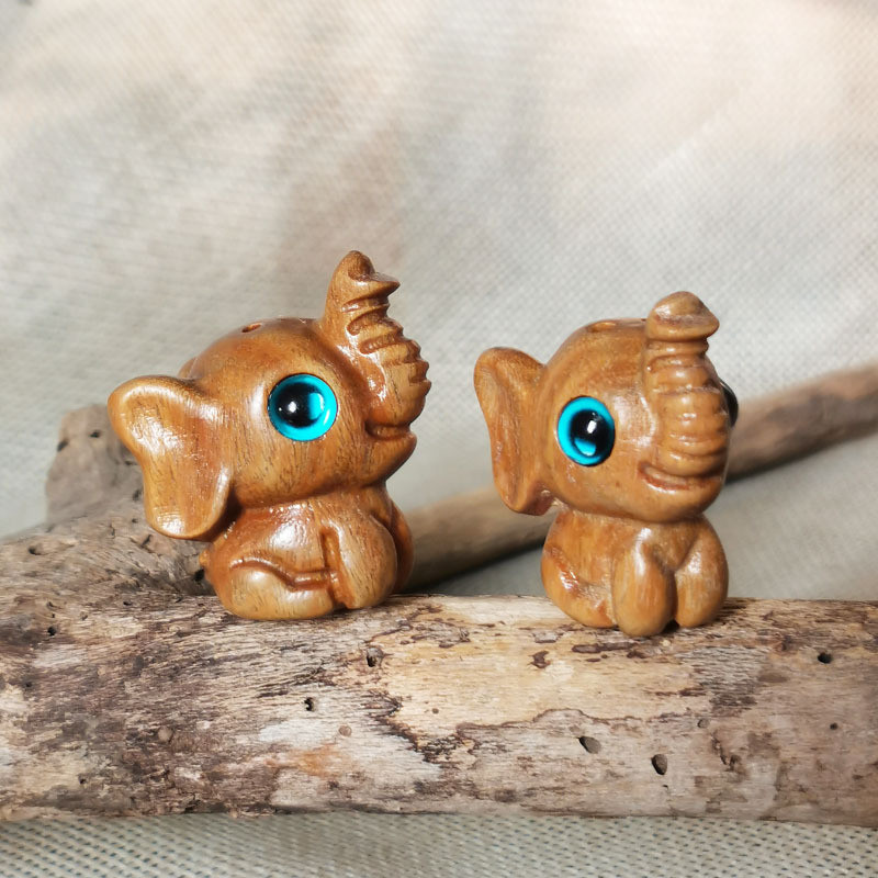 Medžio drožyba gražūs dramblio papuošalai pasidaryk pats papuošalai pakabukas raktų pakabukas vaikiška dovana