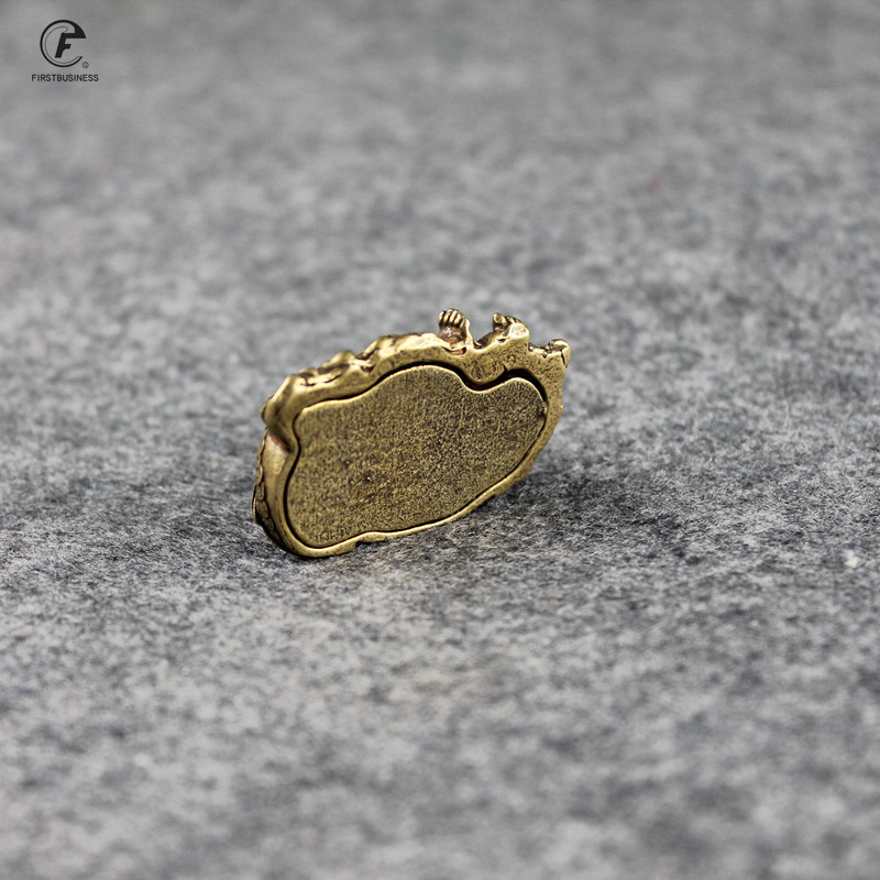 Antīkas vara Budas miniatūras figūriņas Mājas dekorācijas dzīvojamām istabām Tīra misiņa vintage Guajin Budas darbvirsmas rotājumi