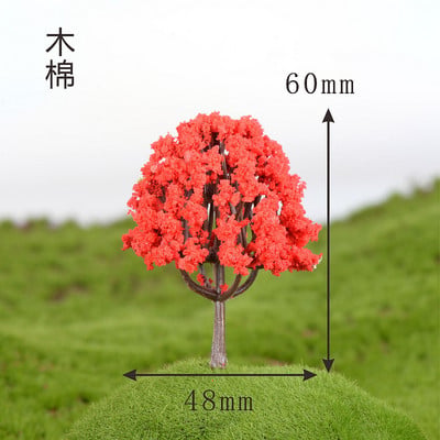 1/5db/Szett Mini fa Tündér Kert Miniatűrök Mikro Táj Gyanta Kézműves Bonsai Figura Kerti Terrárium Kiegészítők kínálat