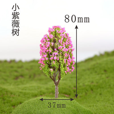 1/5db/Szett Mini fa Tündér Kert Miniatűrök Mikro Táj Gyanta Kézműves Bonsai Figura Kerti Terrárium Kiegészítők kínálat