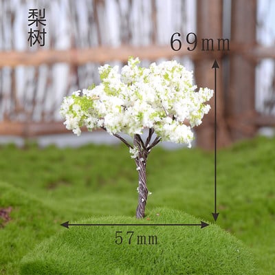 1/5db/Szett Mini fa Tündér Kert Miniatűrök Mikro Táj Gyanta Kézműves Bonsai Figura Kerti Terrárium Kiegészítők kínálat