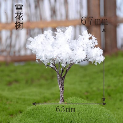 1/5db/Szett Mini fa Tündér Kert Miniatűrök Mikro Táj Gyanta Kézműves Bonsai Figura Kerti Terrárium Kiegészítők kínálat