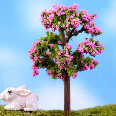 1/5db/Szett Mini fa Tündér Kert Miniatűrök Mikro Táj Gyanta Kézműves Bonsai Figura Kerti Terrárium Kiegészítők kínálat