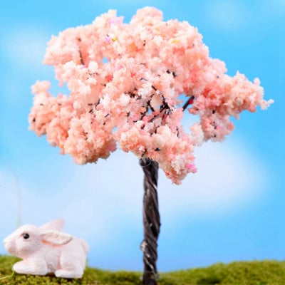 1/5db/Szett Mini fa Tündér Kert Miniatűrök Mikro Táj Gyanta Kézműves Bonsai Figura Kerti Terrárium Kiegészítők kínálat